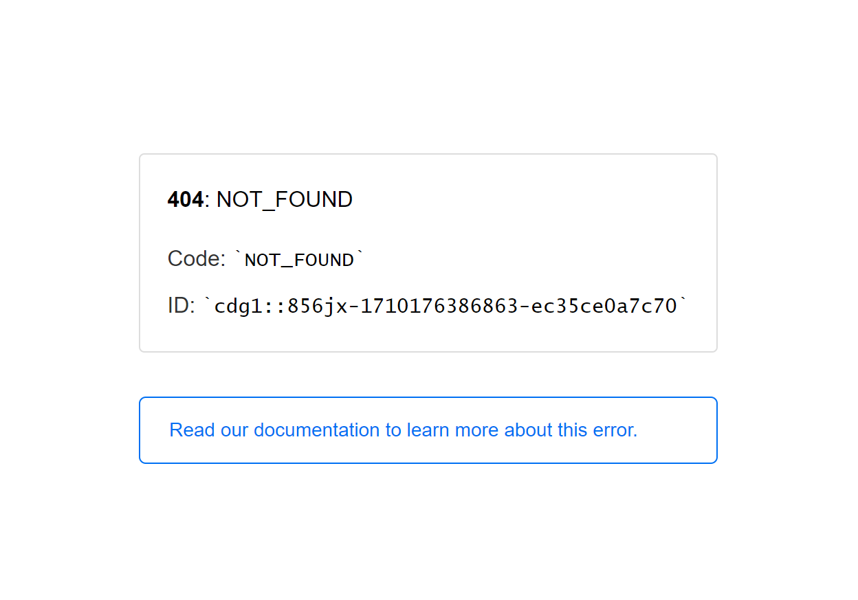 Error 404. Not found.